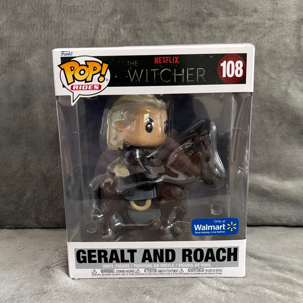 Funko Pop! Rides The Witcher Geralt and Roach Exclusive RARE #108 Mint Sealed